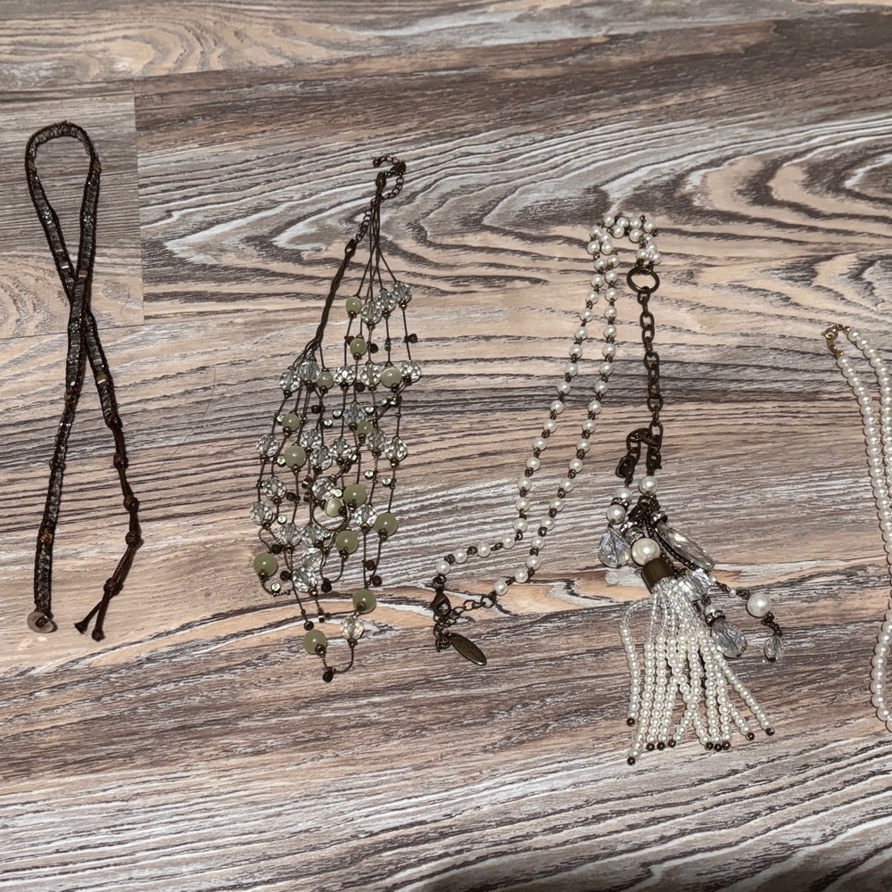 Elegant Multi-Strand Beaded Necklace